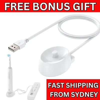 USB Plug Electric Toothbrush Charger Dock For Braun Oral B Charging Base AUS • $14.99