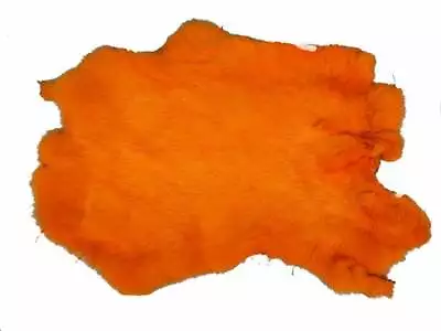 Rabbit Pelt Dyed Burnt Orange Better Grade (134-013) L7 • $36.16