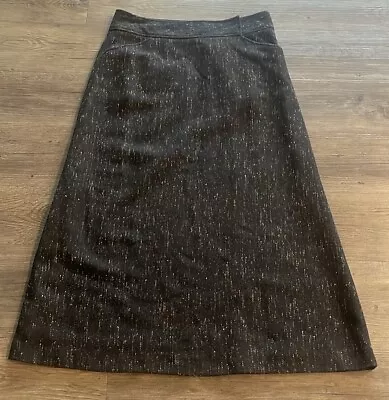 J. Crew Vintage Y2K Wool Blend A-Line Skirt • $40