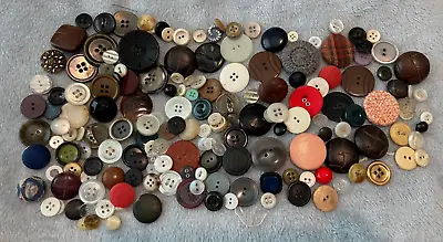 Vintage Large Lot Craft Buttons Great Mix All Types • $3.99