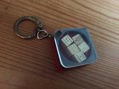 £7.50 • Buy Vintage Poker Dice In Box Keyring