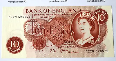 Fforde Bank Of England Ten Shilling Note 1966-1970 Banknote • £6.75