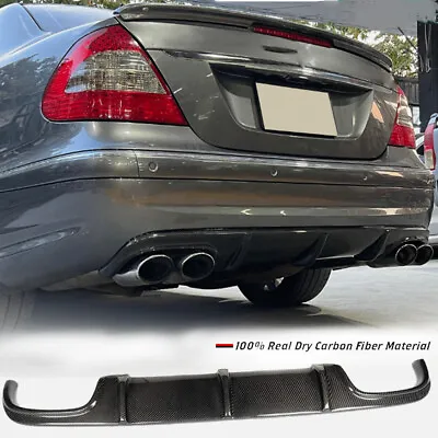 Rear Bumper Diffuser Lip Carbon Fiber Fits Mercedes E-Class W211 E55 AMG 2003-06 • $261.24