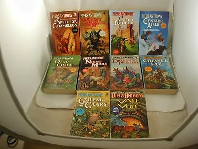 $51.95 • Buy Piers Anthony Xanth Series Books 1-10 Classic Fantasy Spell For Chameleon + 9 