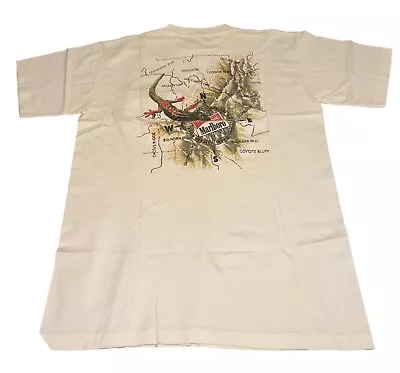Vintage 90s Marlboro Adventure Team Lizard Graphic T-shirt W Pocket OS Large • $25