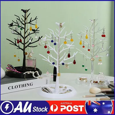 Jewelry Display Stand Tree-shape Earring Necklace Rack Tabletop Holder Organizer • $12.36