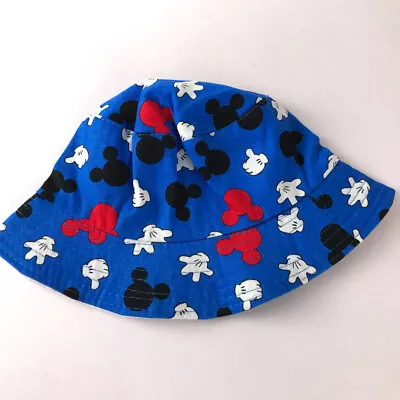 Mickey Mouse Glove Thumb Up And Ears Bucket Sun Hat 2T • $15.83