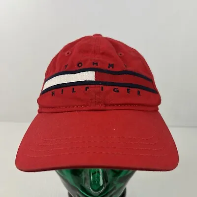 Tommy Hilfiger Embroidered Adjustable Hat Red/Navy Blue • $39.99