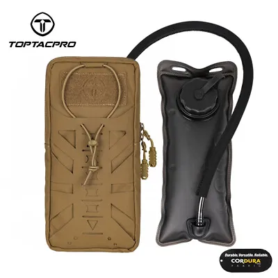 TOPTACPRO Tactical 1L Hydration Pouch Hydration Bladder Hunting MOLLE Water Bag • $35.63