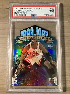 1997 Topps Generations Refractor Michael Jordan PSA 9 • $1150