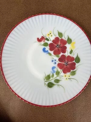 Macbeth Evans Hand-Painted Flowers Petalware Monax Plate 11  • $10.99