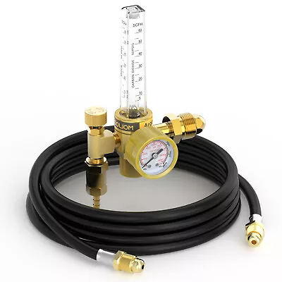 CO2 Argon Flow Meter Gas Regulator Gauge With Gas Hose Mig Tig Welding+Hose • $30.99