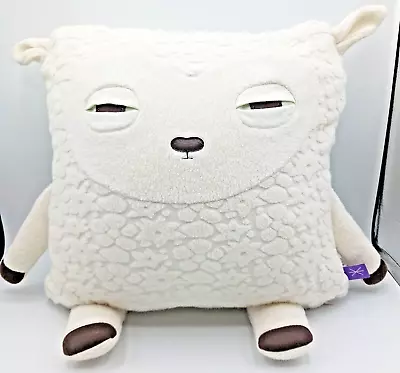 Sleepy Sheep Pillow By Velvet Moustache Canada Throw Pillow Nursery White Cream • $32.95