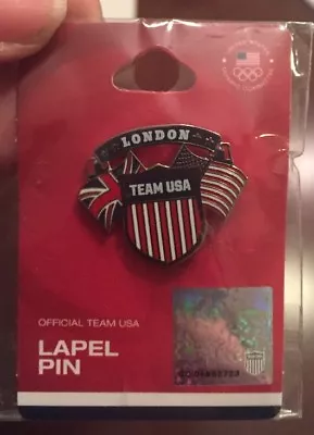 Olympic Lapel Pin 2012 London England Team Usa Flag Us Logo Olympics New Sealed • $10.99