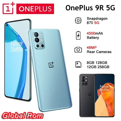 Global Rom 6.55 Inch OnePlus 9R 5G Mobile Phone Snapdragon 870 4500mAh 8GB+128GB • $1107.49