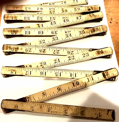 Vintage Folding Yardstick Ruler 72 Inch 6 Feet Extension Rule • $3.95