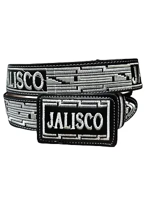 Cinto Bordado Vaquero Jalisco Piteado Western Cowboy Style Belt Embroidered • $25.99