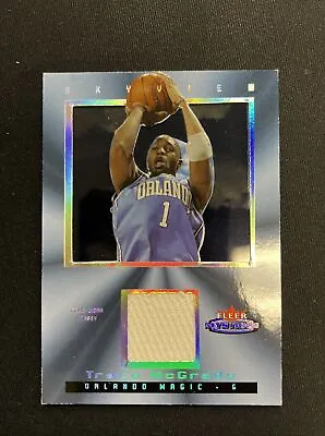 2003-04 Fleer Mystique Skyview Tracy McGrady HOF Game-Worn Jersey Patch /250 • $45