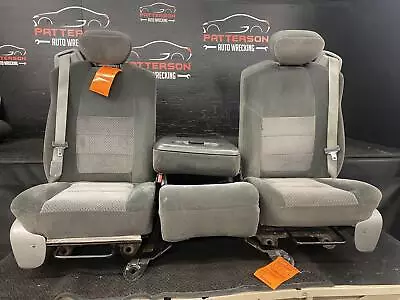 2002 Ford F250 Super Duty Super Cab Front Manual Seats Gray Clothcenter's Bent • $500