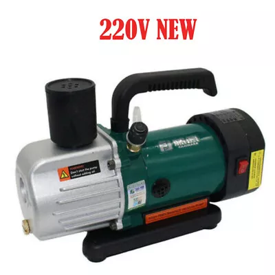 220V Rotary Vane Vacuum Pump Single Stage 1.8CFM 1/6HP Refrigeration Maintenance • $154.99