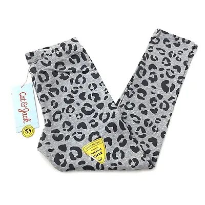 Cat & Jack Girls Toddler Size 4T Legging Gray Leopard • $4.19