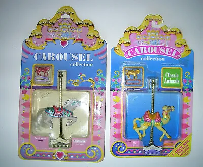 Vintage New Matchbox Carousel Collection Lot 0f 2 NIB Horse W/Charm & Camel 1989 • $45