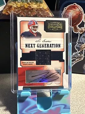 2006 Donruss Gridiron Gear Lee Evans GOLD Next Generation Jersey AUTO #3/10 🔥🔥 • $10