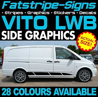 To Fit MERCEDES VITO LWB GRAPHICS STICKERS STRIPES DECALS CAMPER DAY RACE VAN  • $37.32