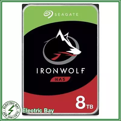 Seagate 8TB ST8000VN004 IronWolf NAS 3.5  HDD SATA Internal Hard Drive 7200RPM  • $308