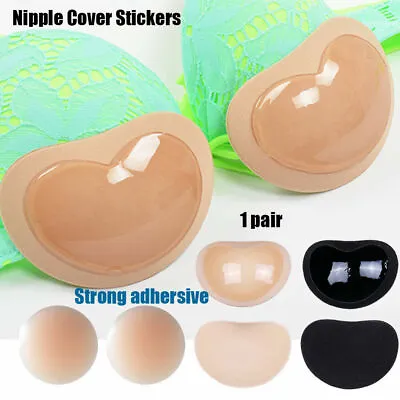 £3.89 • Buy Pair Silicone Gel Bra Bikini Breast Enhancers Push Up Pad Chicken Fillets Insert
