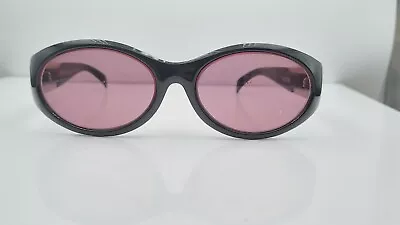 Vintage Escada F003 Black Oval Sunglasses FRAMES ONLY  • $20.40