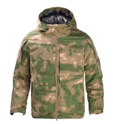 Men's Tactical Jacket Military Camo Winter Heat Reflective Hiking Hunting Hooded • $66.98