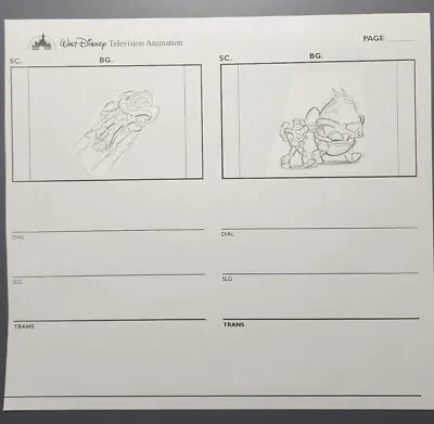 Buzz Lightyear Of Star Command Disney Animation Storyboard Sketch Drawing Art  • $20