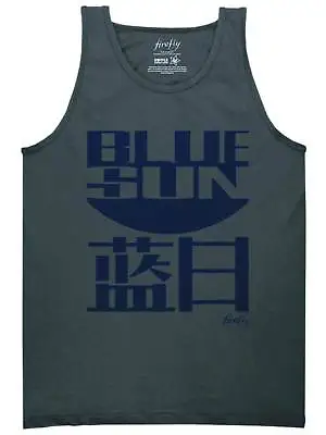 Firefly Blue Sun Mens Charcoal Tank Top Shirt • $11.98