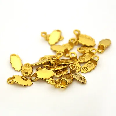 Genuine Aanraku  18K GOLD Plated EARRING Glue On Bail Pack Of 24 • $18.99