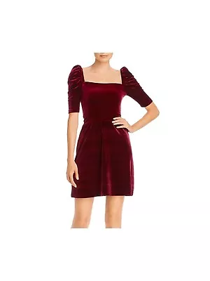 AQUA Womens Pouf Square Neck Short Cocktail Sheath Dress • $7.99