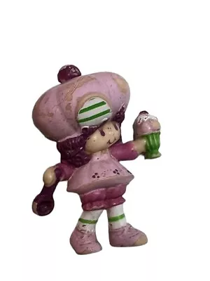 Vintage Strawberry Shortcake Raspberry Tart W/ Ice Cream PVC Miniature Figure • $9