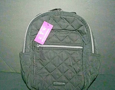 Vera Bradley PERFORMANCE TWILL Iconic Small Backpack  CLASSIC BLACK NWT EXACT • $90