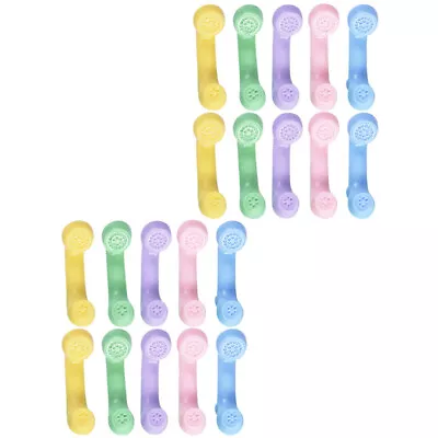  25 Pcs Plastic Child Corded Landline Phone Toy Smartphone Handset Receiver • £6.19