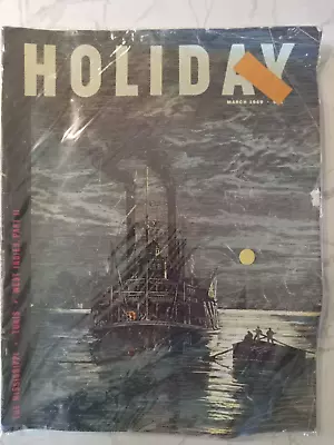 HOLIDAY Magazine March 1949 - Mississippi A Profile Of The Big River • $7.50