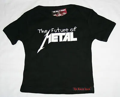 £6.50 • Buy The Future Of Metal - Alternative Funny Rock Music Black Baby T Shirt 