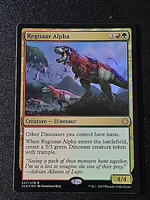 MTG Magic The Gathering REGISAUR ALPHA Foil Near Mint NM Ixalan • $4.49