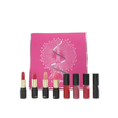 Lancome L'Absolu Lipstick Set 8 Mini Lacquer Rouge Lipsticks Make Up Gift Set • £79.90