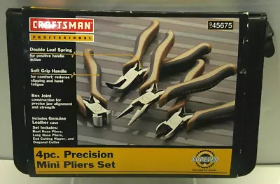 Craftsman Professional 4pc. Precision Mini Pliers Set 945675 • $39.99