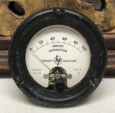 Vintage HP Hewlett Packard Percent Modulation Meter HP112-56 • $20.99