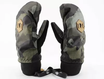 Volcom Bistro Mitt Snowboard Mittens Women's Large L Service Green Camo New • $59.27