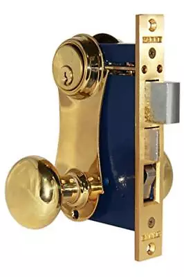 Marks 21AC LHR Double Cylinder Iron Gate Ornamental Knob Plate Mortise Lock S... • $162.79