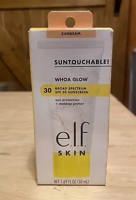 Elf Whoa Glow Suntouchable Primer & 30 SPF Sun Protection 1.69 Fl Oz Exp 09/2024 • $9.95