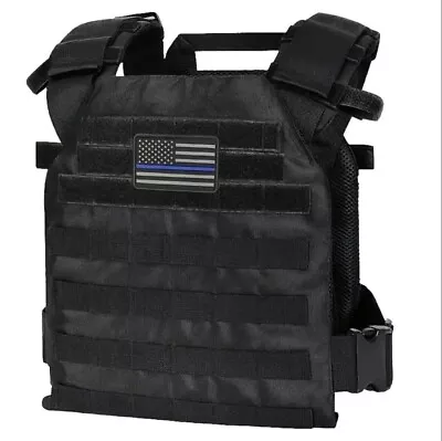 Military Light Weight Plate Carrier Vest With Patch For Adults • $36.99