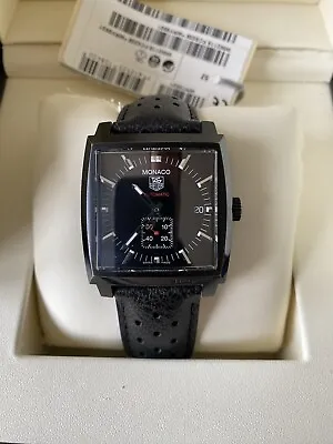 Tag Heuer Monaco Cal 6 Black Special Edition Stainless Steel Watch WW2119 • £2500